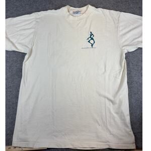 Vintage 90s Dave Matthews Band Shirt Mens XL White Summer Tour Rock Music Tee